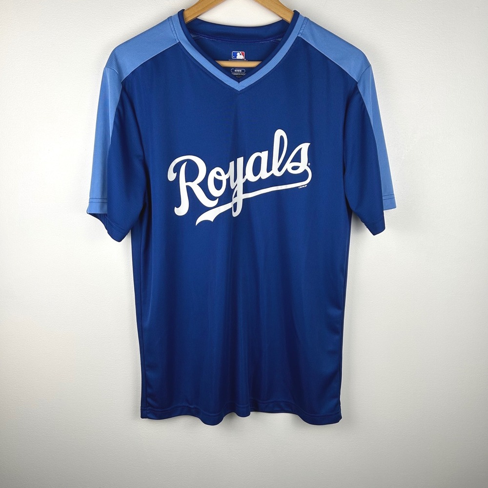 Genuine Merchandise‎ Kansas City Royals MLB Baseball Jersey Mens Medium V-Neck